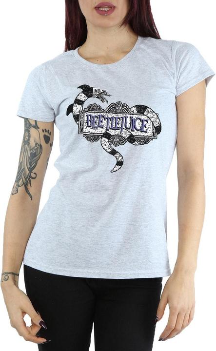 Produktbild Beetlejuice Sandwurm Logo TShirt aus Baumwolle (L)