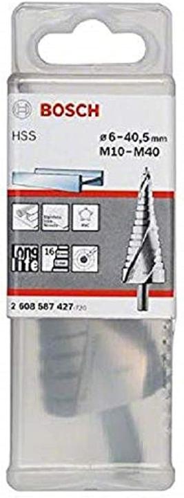 Produktbild Bosch Professional Zubehör Stufenbohrer HSS, für Kabelverschraubungen, M10-M40, 10 mm, 125,5 mm, 16 Stufen (10 mm)