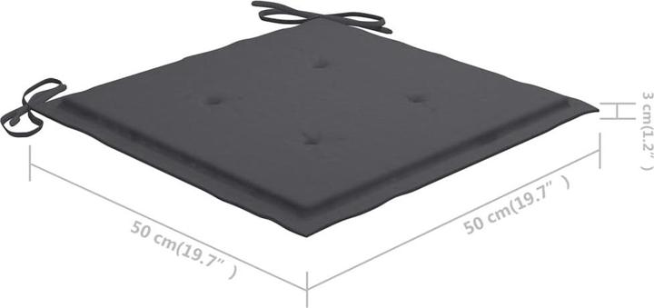 Produktbild vidaXL Gartenstuhl mit Teetisch