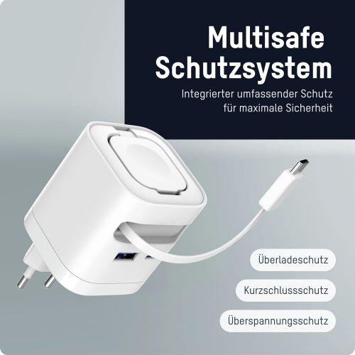 Actual product image Ansmann Home Charger HC265PD mit Kabel und Apple Watch Lader (65 W, 4 ports)