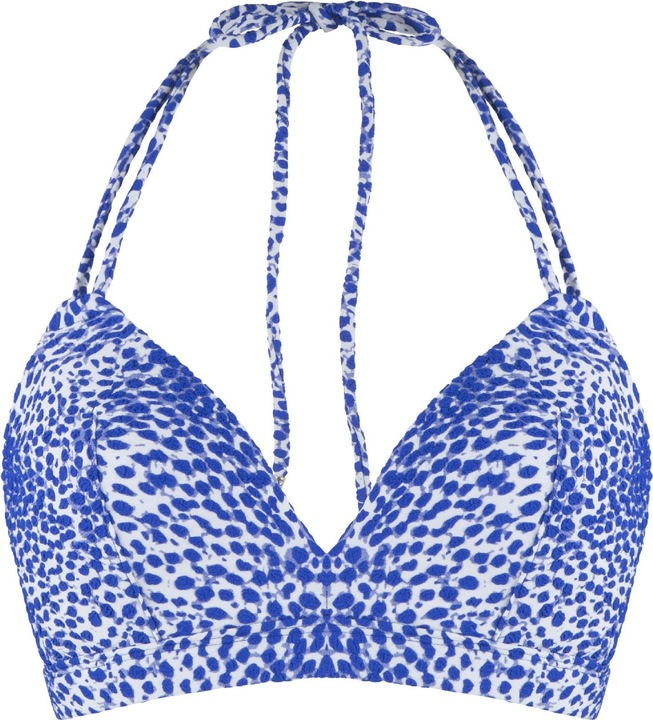 Stampa blu e bianca