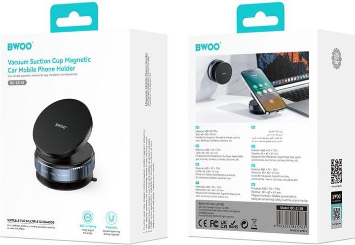Produktbild Bwoo Vacuum Adsorption Magnetic Car Holder ZJ138