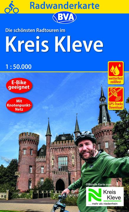 Produktbild Radwanderkarte BVA Kreis Kleve