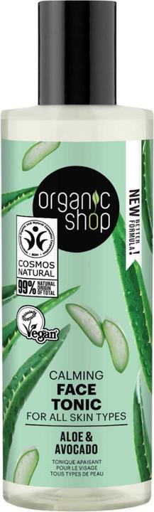 Organic Shop Calming Face Tonic with Avocado and Aloe for All Skin Types 150ml (Face toner, 150 ml)