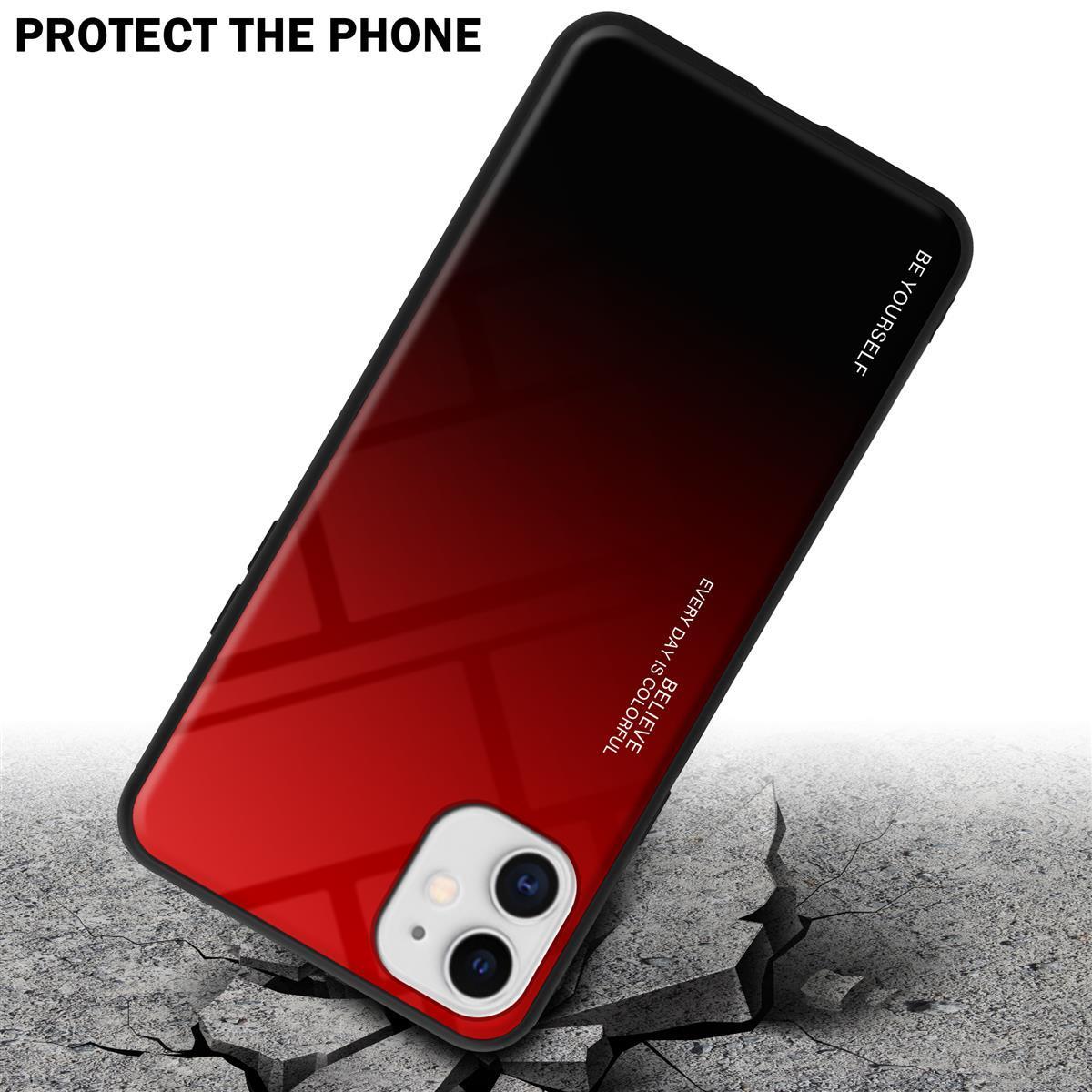 Thumbnail - Cadorabo TPU 2 Farben Glas Cover (Apple iPhone 11), Smartphone Hülle, Schwarz