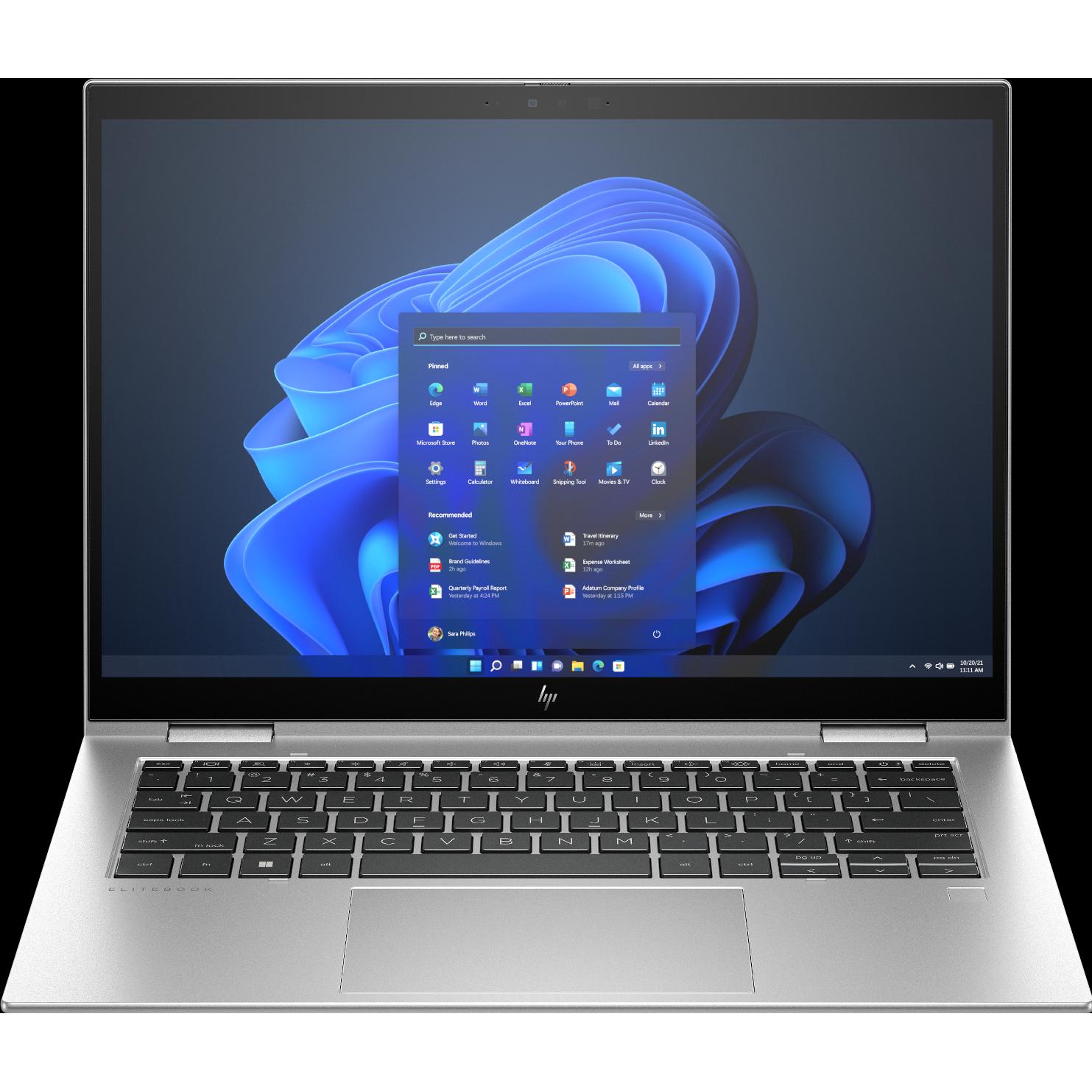 HP Elite x360 1040 G10 (14", Intel Core i7-1355U, 16 GB, 512 GB, DE), Notebook, Silber