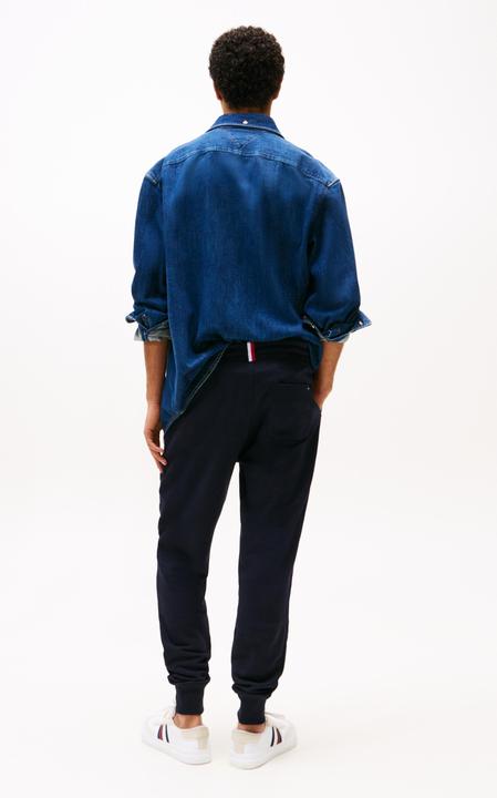 Productafbeelding Tommy Hilfiger Heren Tommy Logo Sweatpants Katoenen Sweatpants, Blauw (Desert Sky), M (M)