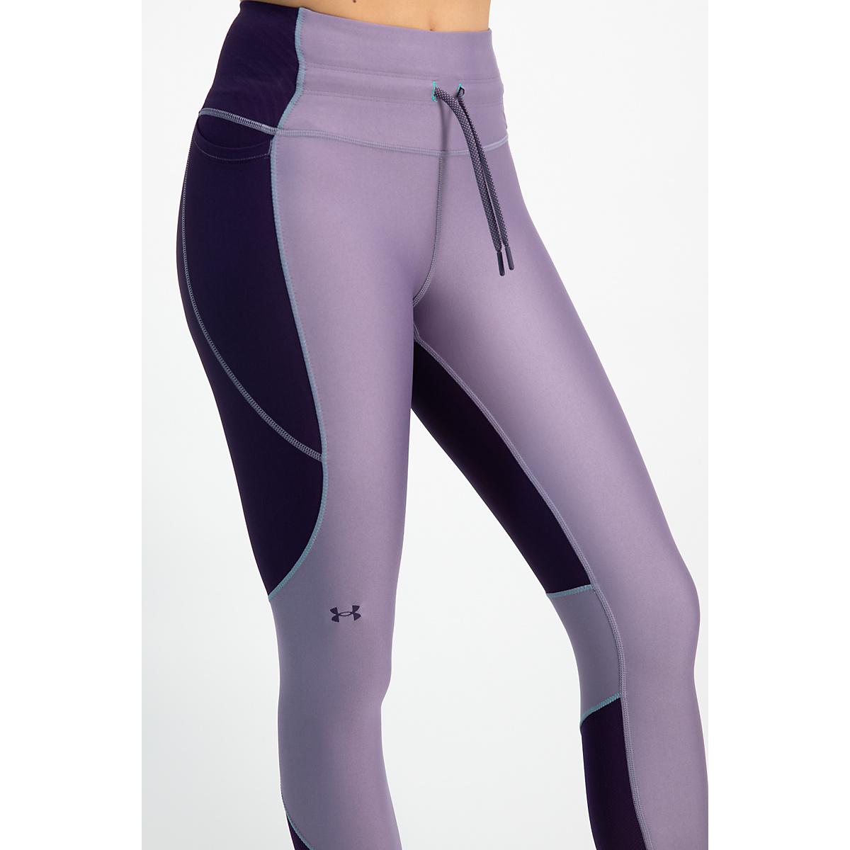 Under Armour, Damen, Tights, HeatGear No-Slip Waistband Ankle Trainingstight Damen (S), Grau, S
