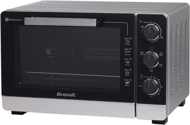 Brandt Mini-four multifonction 5 modes cuisson, antiaanbaklaag, accessoires inclus