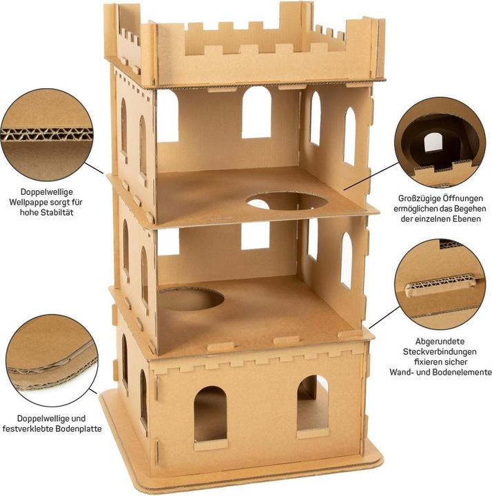 Actual product image CanadianCat Cat Tower Sir Scratch-A-Lot, XL (105 cm, Nature)