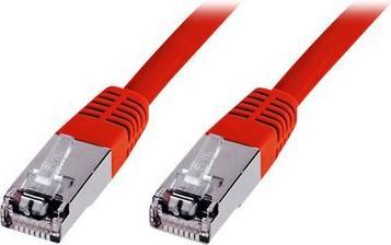 Actual product image Digitus CAT 5e SF-UTP patch cable PVC AWG 26/7 length 3 m color red (SF/UTP, CAT5e, 3 m)