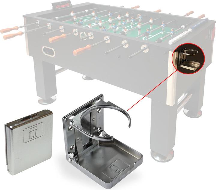 Immagine prodotto Dema Portabibite da calcio balilla cromato 4 pezzi.