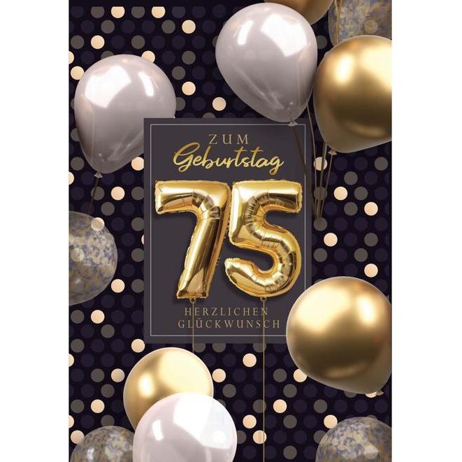 Taunus, Grusskarte + Briefpapier, Geburtstagskarte - Zum 75.Geburtstag - Herzlichen Glückwunsch (1 Stk.)