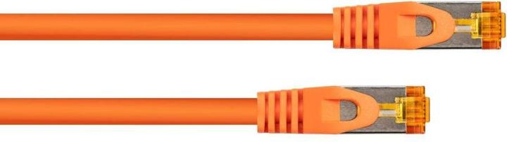 Produktbild Varia Cat.7 Patchkabel 0,15m TPE Orange S/FTP RJ45 solid Kupfer (S/FTP, CAT7, 0.15 m)
