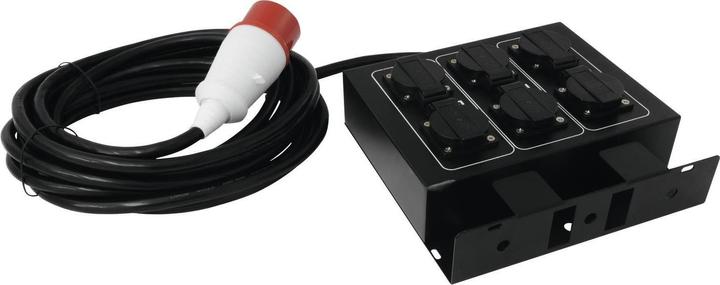 Actual product image Eurolite SB-65 Power distributor 6-way