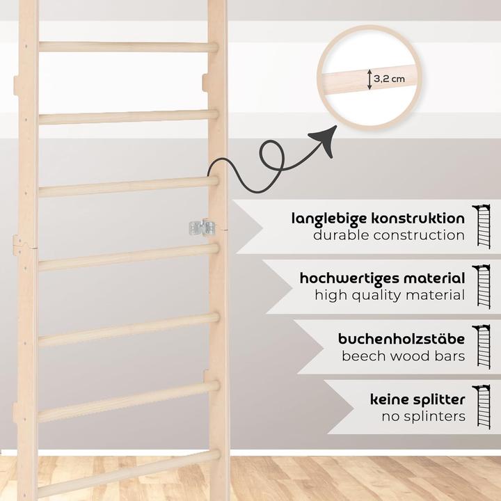 Immagine prodotto Mamoi Sprossenwand mit Klimmzugstange