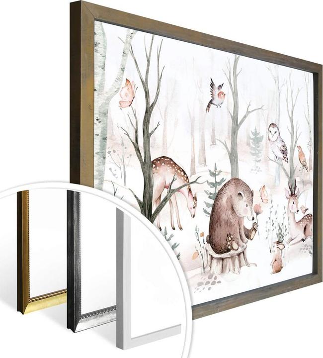 Immagine prodotto Trenddeko Amici animali nella foresta (80 x 60 cm)