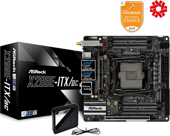 Produktbild AsRock X299e-Itx/Ac (LGA 2066, Intel X299, Mini-ITX)