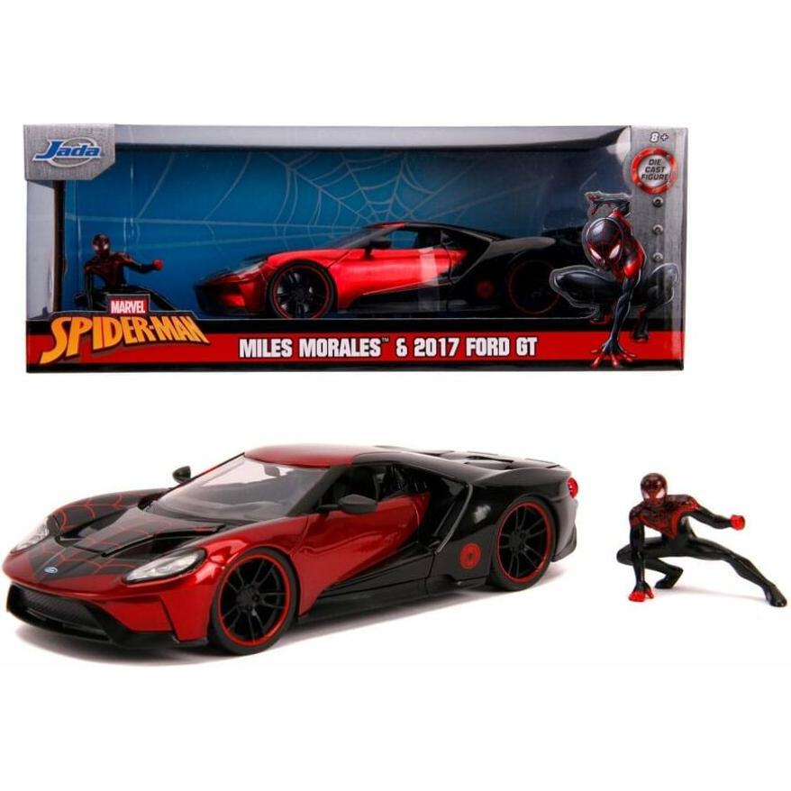 Jada Marvel Miles Morales con l'auto Ford GT