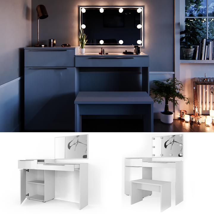 Image du produit Vicco Lilli avec éclairage LED et banc (135 x 39 x 90 cm)