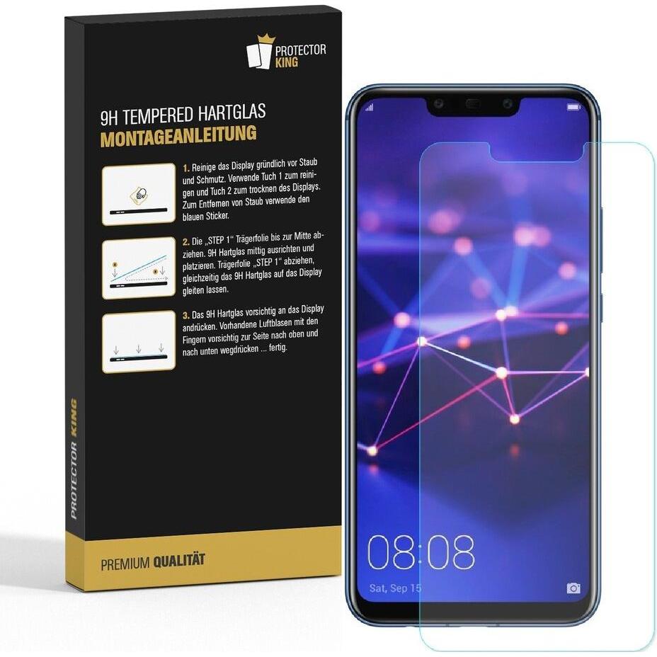 Thumbnail - Protectorking 1x 3D A++ echtes Tempered 9H Panzerhartglas KLAR (1 Stück, Huawei Mate 20 Lite), Smartphone Schutzfolie