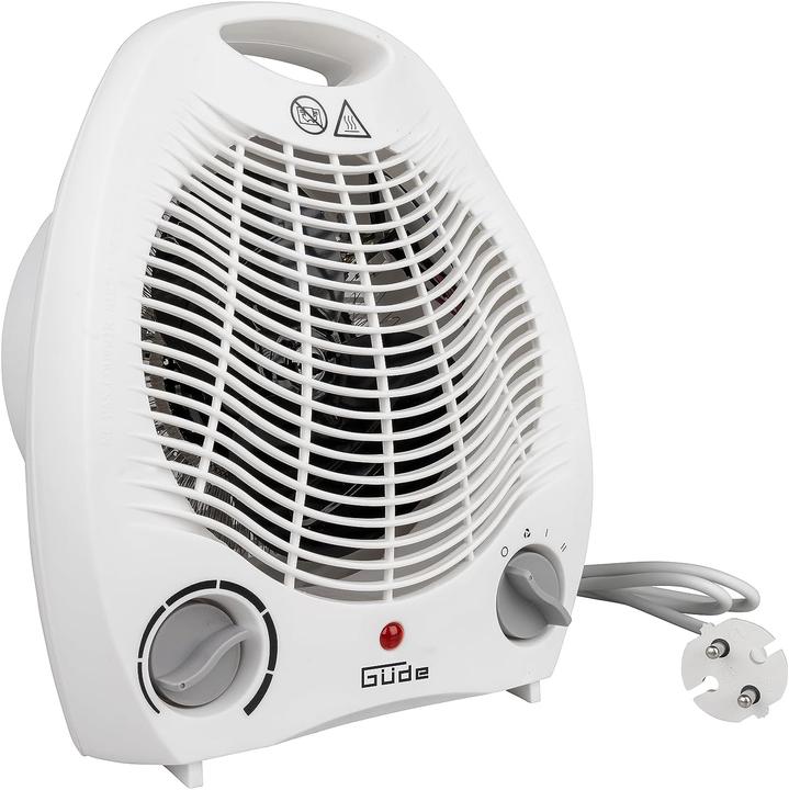 Radiateur soufflant salle de bain fixe électrique EQUATION Clam, 2000 W