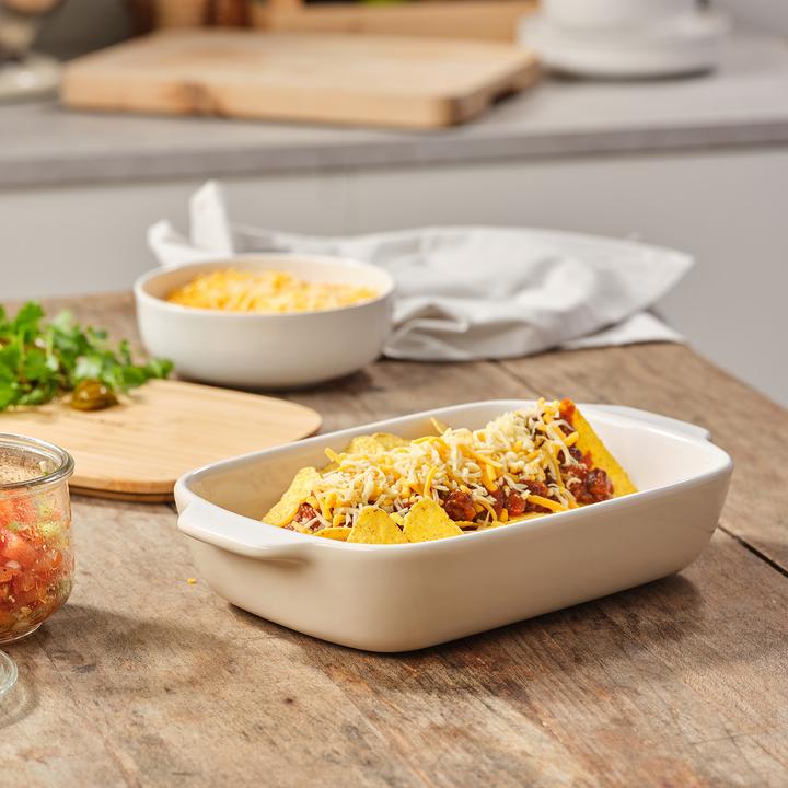 Produktbild KitchenAid overschaal met bamboe deksel - medium - amandel wit