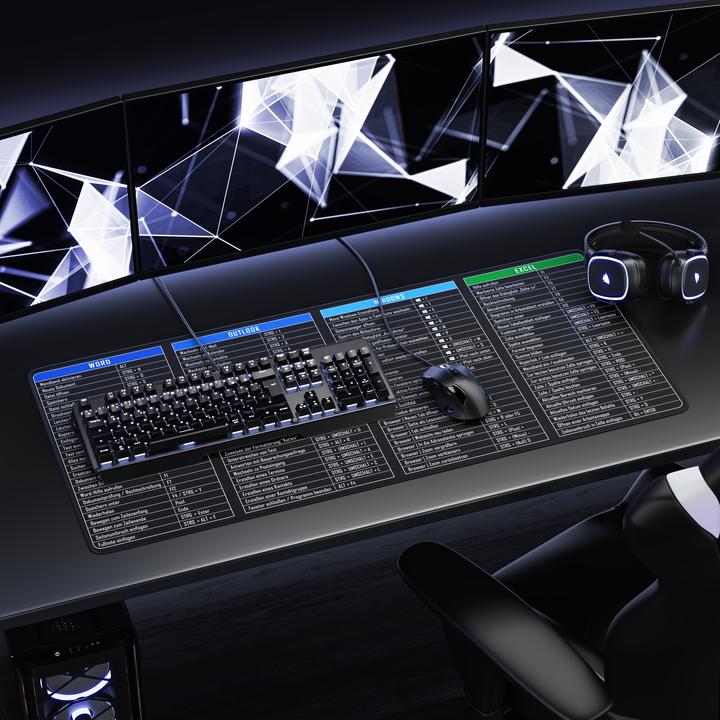 Produktbild Titanwolf Gaming Mauspad, 900 x 400mm XXL Speed Gaming Mausmatte, Mousepad Extragrosse Fläche, MS Function (XXL)