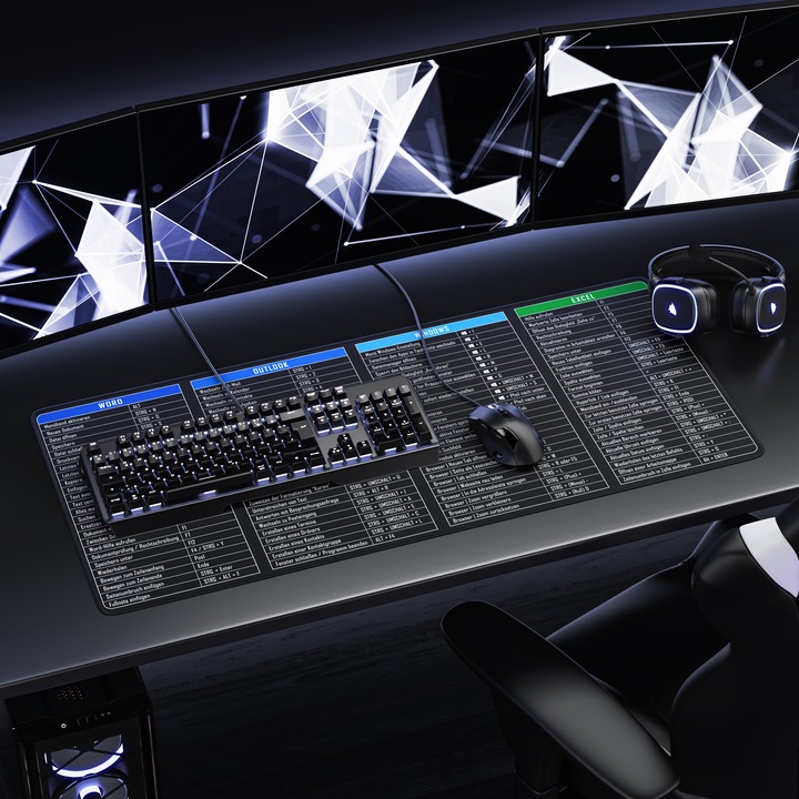 Actual product image Titanwolf Gaming Mauspad, 900 x 400mm XXL Speed Gaming Mausmatte, Mousepad Extragrosse Fläche, MS Function (XXL)