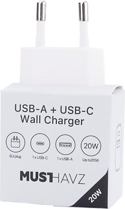 Produktbild Musthavz USB-A / USB-C 20W Ladegerät (20 W)