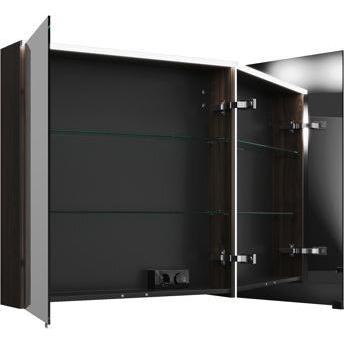 Thumbnail - burgbad, Spiegelschrank, Eqio Spiegelschrank mit horizontaler LED-Beleuchtung, 2 Türen, 800x800mm