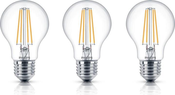 Actual product image Philips Lamp (E27, 7 W, 806 lm, 3 x, E)