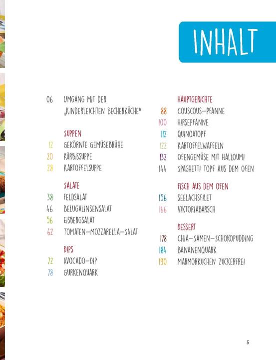 Immagine prodotto Kinderleichte Becherküche - Gesund & Lecker (Band 6) (Tedesco, Birgit Wenz, 2022)