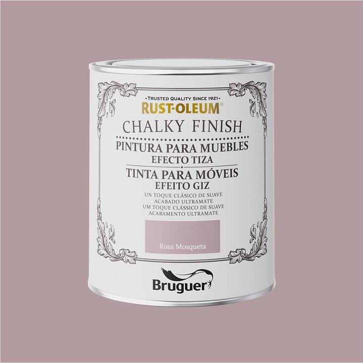Actual product image Bruguer Chalky Finish Furniture Paint Rosehip (750 ml)
