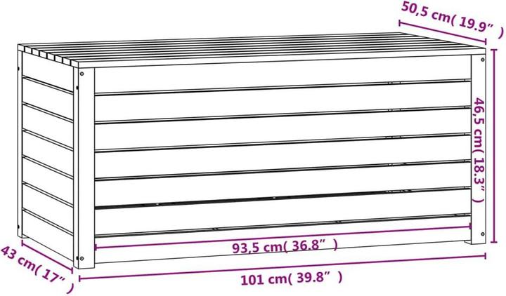 Actual product image vidaXL Gartenbox