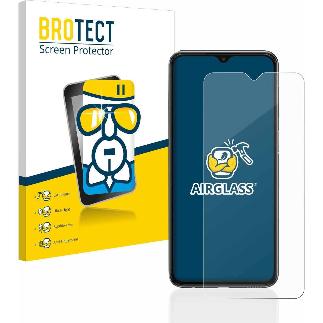 BROTECT AirGlass Panzerglasfolie (1 Stück, Samsung Galaxy A23 5G), Smartphone Schutzfolie, Transparent