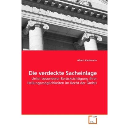 Die verdeckte Sacheinlage, Fachbücher