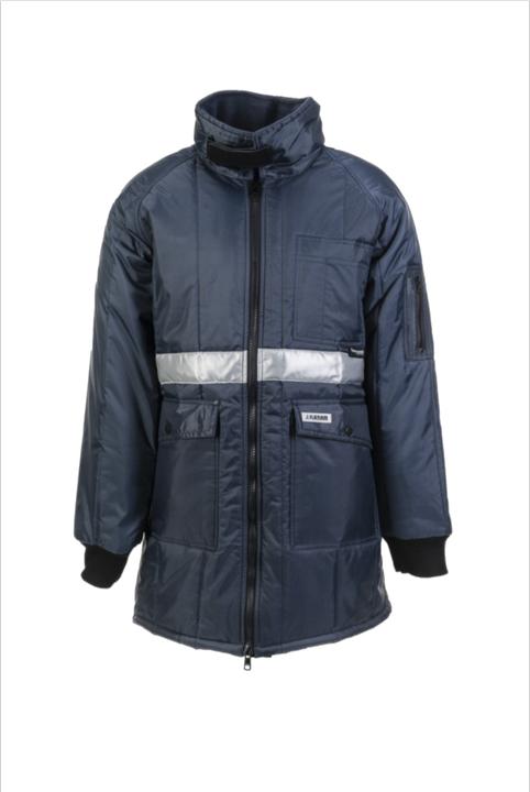 Produktbild Planam Gefrierhaus Parka marine, Innenfutter kornblumenblau XL XXL (XXL)
