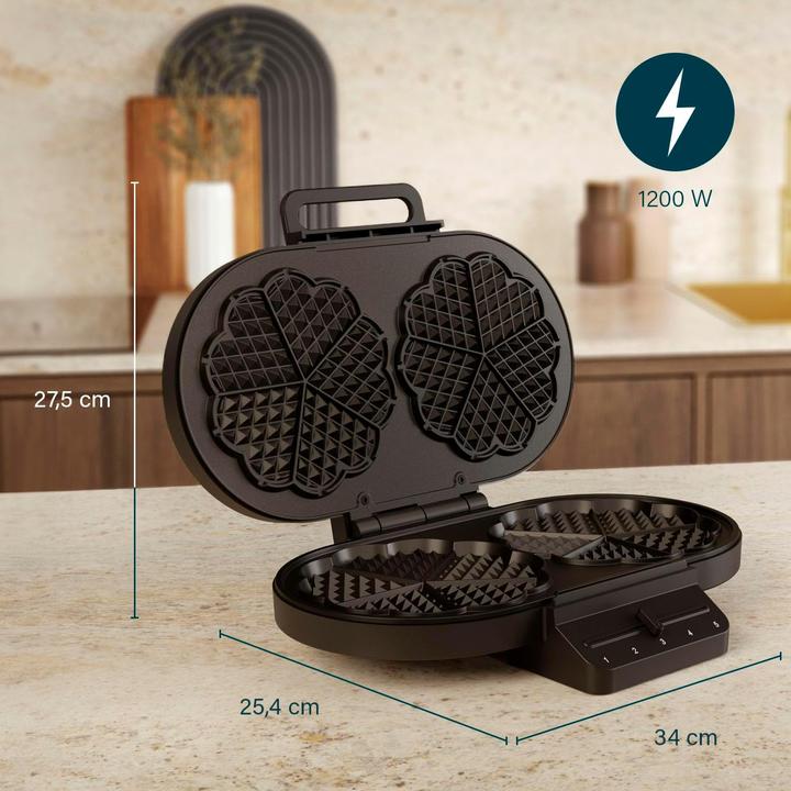 Actual product image Princess Doppel-Waffeleisen Antihaftbeschichtung, BPA-frei, Überhitzungsschutz