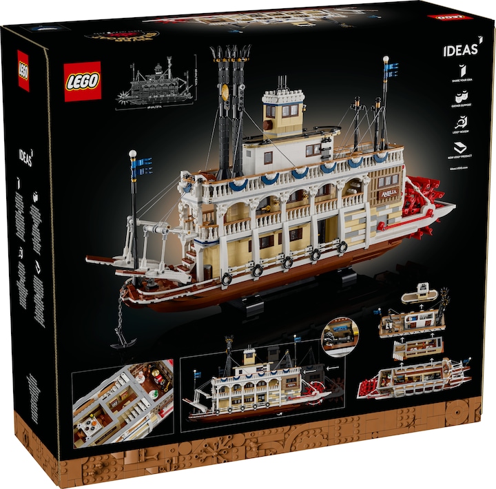 Actual product image LEGO Flussraddampfer (21356, LEGO Ideas, LEGO Rare Sets)
