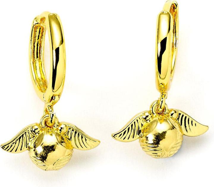 Image du produit Carat Harry Potter Golden Schnatz boucles d'oreilles Huggy dorées, taille unique, zinc, pas de pierre (Zinc)