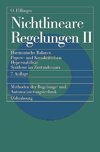 Produktbild Nichtlineare Regelungen 2 (Deutsch, 2014)