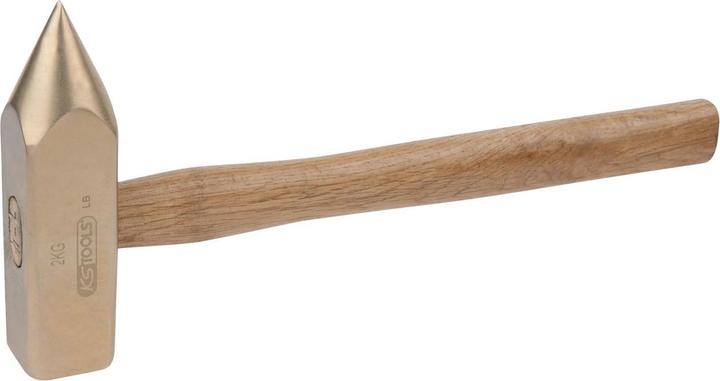 KS Tools BRONZEplus Batteuse à trous/à travers, avec manche en hickory, 5000 g (5000 g)