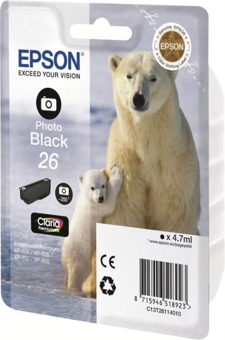 Immagine prodotto Epson 26XL Claria Premium (PBK)