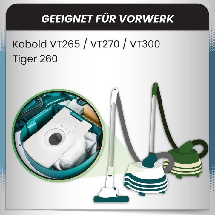 Produktbild Mc Filter Staubsaugerbeutel für Vorwerk Tiger/Kobold (20 Stk) (20 x)