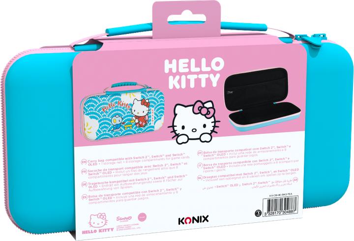 Actual product image Konix Sanrio Tragetasche Switch 2 Hello Kitty Tea (Switch, Switch Lite, Switch OLED)