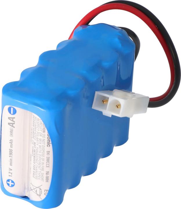 Actual product image Panasonic Akkupack bestehend aus 10x Eneloop AA Mignon und Tamiya Buchse (10 pcs., 2000 mAh, Rechargeable battery)