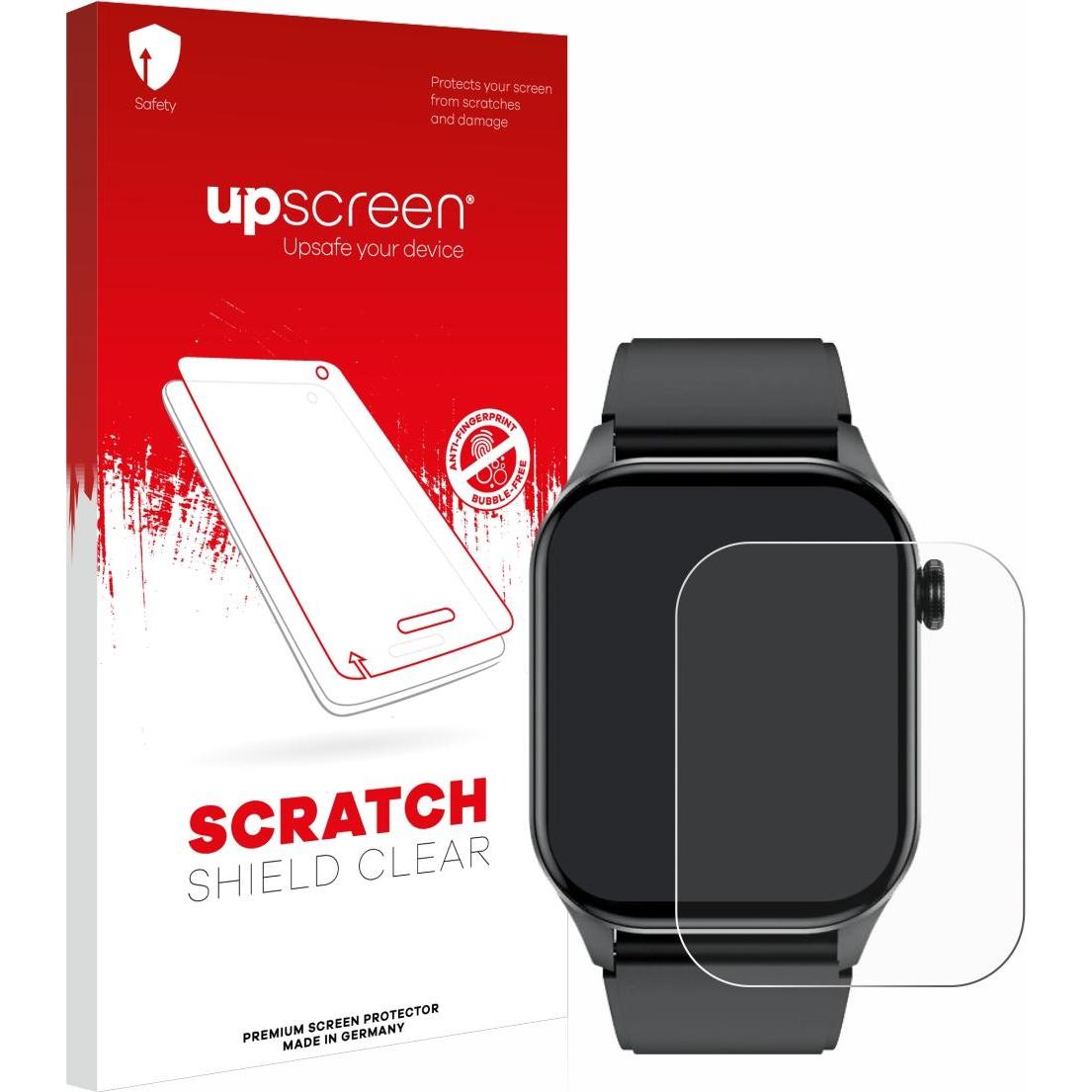 upscreen Scratch Shield Displayschutz, Smartwatch Schutzfolie, Transparent