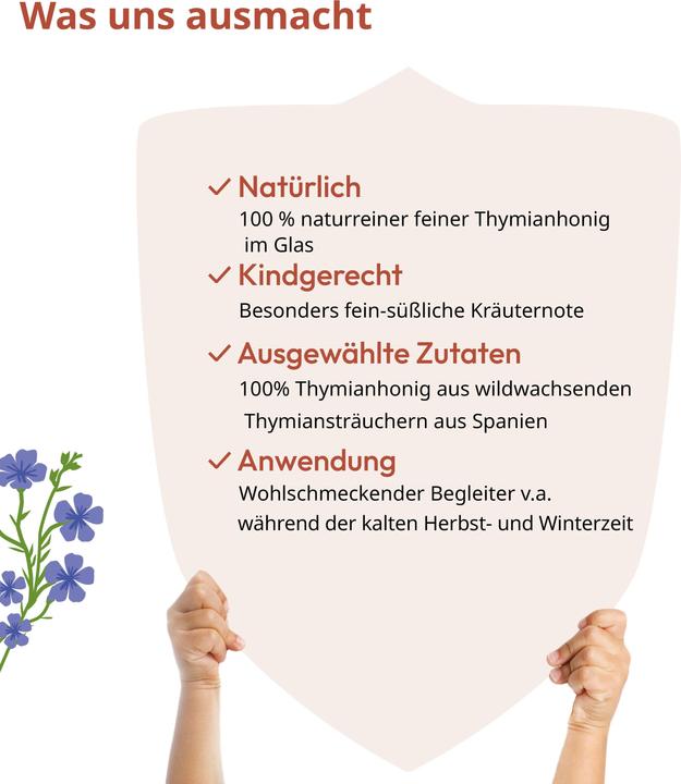 Actual product image Kindgesund Thyme honey 250 g (250 g)