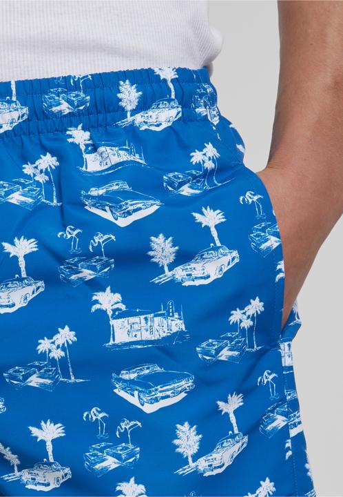 Actual product image Urban Classics Pattern Swim Shorts - 4984 (4XL)